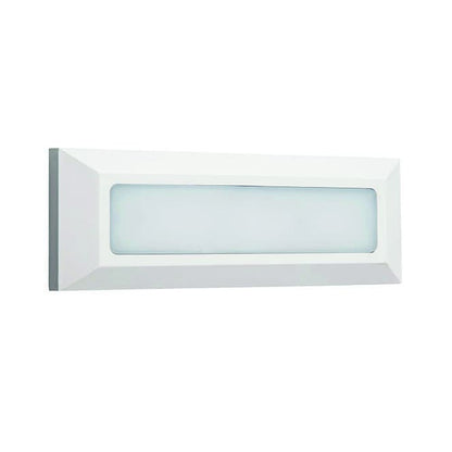 Aplique LED Estanco LUMIT EIRIZ Blanco, Ref. A23660401B para exterior.