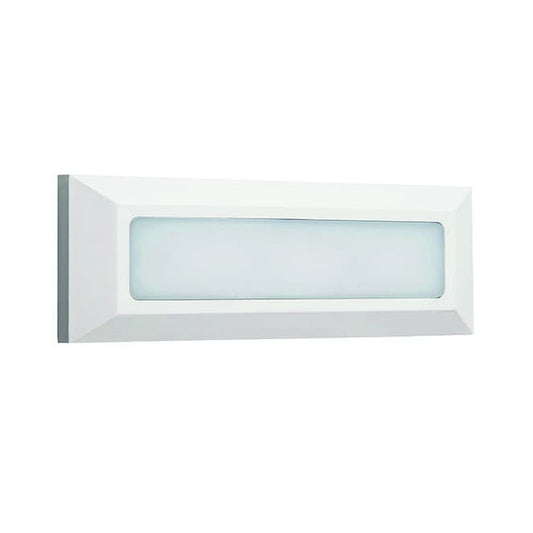 Aplique LED Estanco LUMIT EIRIZ Blanco, Ref. A23660401B para exterior.