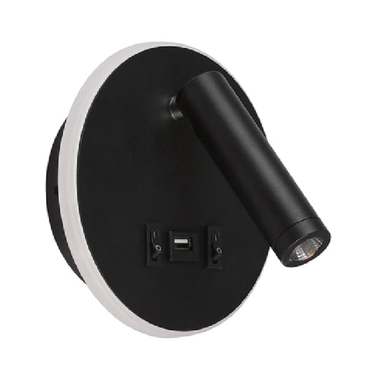 Aplique LED con USB Matsys LUMIT A23860109A para lectura en hoteles