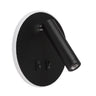 Mondrian Aplique LED pared negro Lumit A24160209B