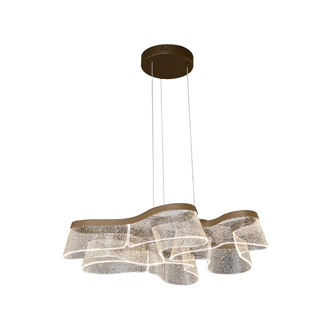 Lámpara colgante LED dorada LUMIT CAMILLE A29750229