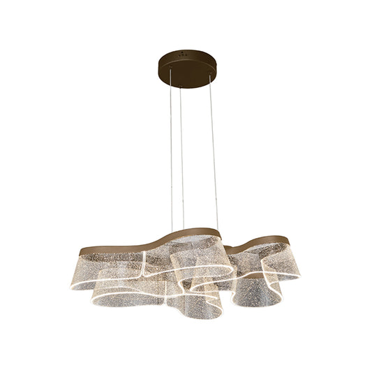 Lámpara Colgante LED CAMILLE 78 cm CCT Dorado Interlusa - Vista frontal principal en fondo blanco | LuzGurú