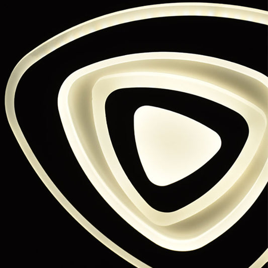 Plafón CATANGA fabricado en metal color blanco con difusor en polipropileno