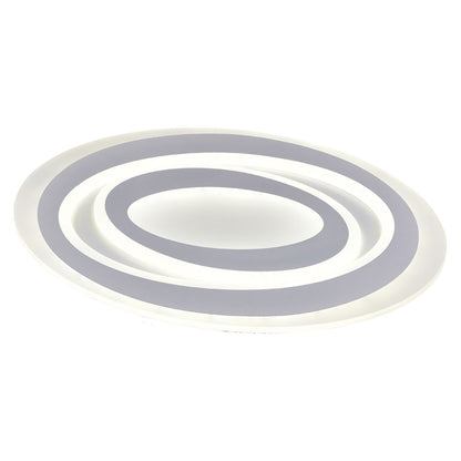 Plafón Savínia fabricado en metal color blanco y polipropileno