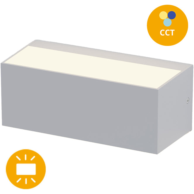 Corvo Aplique Exterior LED CCT LUMIT, iluminación exterior moderna A89061228ABS