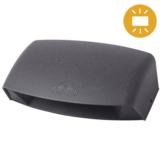 ABRAM Aplique de Exterior FUMAGALLI AB2.000.000.AXK1K con LED y CCT, ideal para iluminar tu jardín con estilo.