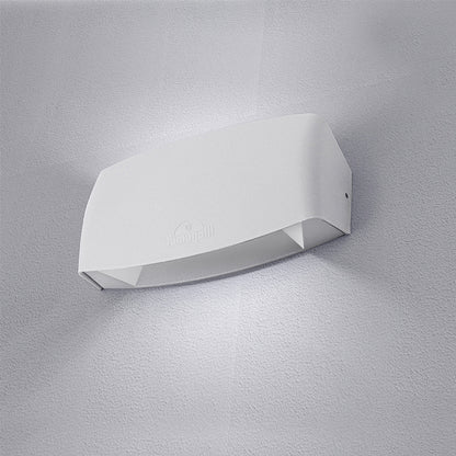 Aplique Exterior Abram 19,5 cm Luz Arriba y Abajo Blanco Fumagalli - imagen 2 | Interlusa