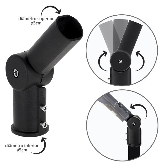 Brazo para farola PASTEUR LUMIT ADAPT-50-50 PR, soporte resistente para aplique de calle.