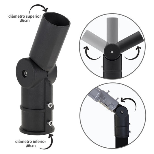 Brazo para aplique de calle LUMIT PASTEUR ADAPT-60-60 PR