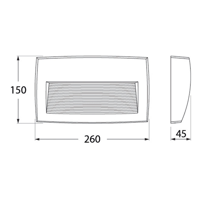Aplique LED Lorenza con selector de temperatura de color 2700/4000/6500K