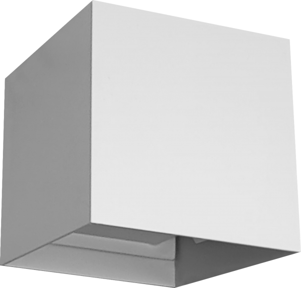 Aplique LED IP65 de Muñoz e Hijos (Apliques Exterior) en color blanco cuadrado con iluminación bidireccional - Ref 005116.

