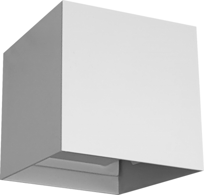 Aplique LED IP65 de Muñoz e Hijos (Apliques Exterior) en color blanco cuadrado con iluminación bidireccional - Ref 005116.

