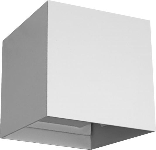 Aplique LED IP65 de Muñoz e Hijos (Apliques Exterior) en color blanco cuadrado con iluminación bidireccional - Ref 005116.

