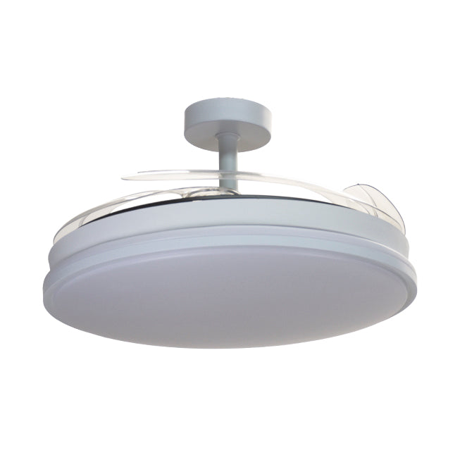 Ventilador de Techo con Luz DUNE ECO 108 cm Aspas Retráctiles Blanco Shakespear - imagen 2 | Interlusa · Ref. B-1006 ECO