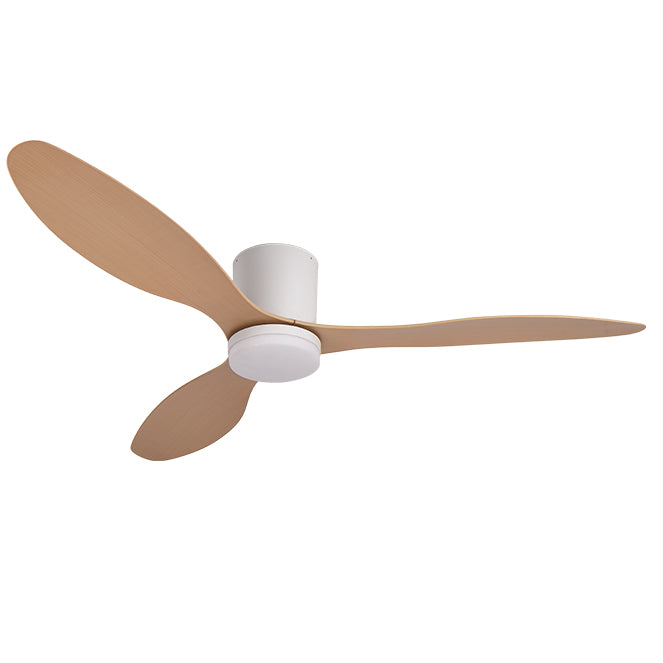 Ventilador de Techo con Luz MISTRAL 130 cm Blanco y Haya Interlusa
