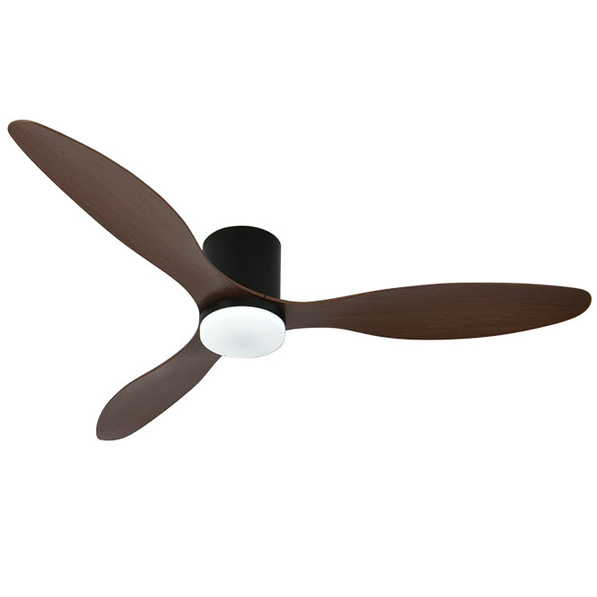 Ventilador de Techo BELAIR MISTRAL Negro/Cerezo - 130cm - LUZGURÚ