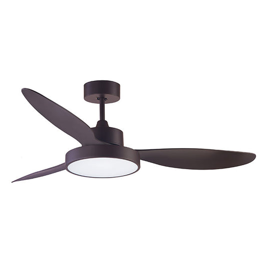 Ventilador de Techo TULUM con Luz LED 25W Marrón Shakespear - vista principal | Interlusa