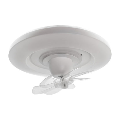 Detalles del Ventilador de Techo con Luz BELAIR RAKI MOVE B-28210 (Blanco, 48cm, 6 Aspas, 38W LED).  Motor DC silencioso, mando a distancia, modos verano/invierno, temporizador, función brisa y modo nocturno.  Colección RAKI MOVE de Interlusa, LuzGurú.
