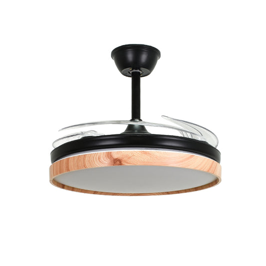Ventilador de Techo con Luz COSMOS MINI 91 cm Negro y Haya Interlusa - imagen 2 | Interlusa