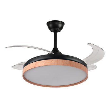 Ventilador de Techo BELAIR COSMOS Negro - 4 Aspas Retráctiles - Luz LED Integrada - LUZGURÚ