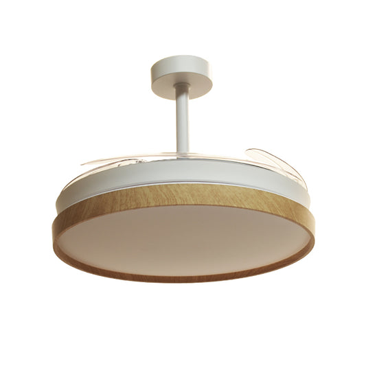 Ventilador de Techo con Luz COSMOS ECO 108 cm Aspas Retráctiles Blanco/Haya Interlusa - imagen 2 | Interlusa