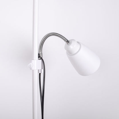 Lámpara VARESE fabricada en metal color blanco con brazo de lectura orientable