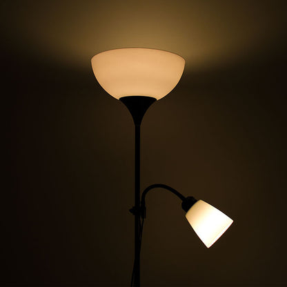 Lámpara de pie VARESE con doble portalámparas E27 y E14 para iluminación versátil