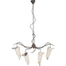 ASTI Lámpara de Techo Cristal Marrón LUMIT, diseño elegante para salón, referencia BC1261*4