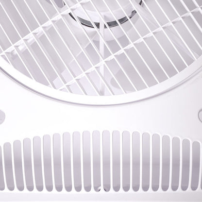 Ventilador empotrable BELAIR PANEL BPC-60 blanco de Interlusa - LuzGurú.  Detalles del ventilador de techo silencioso de 60x60cm con 3 aspas, mando a distancia y motor AC.  Colección PANEL.
