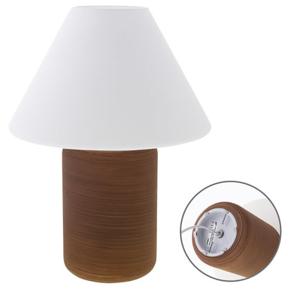 Lámpara de sobremesa HERNER LUMIT diseño marrón y blanco CM 0.7091080