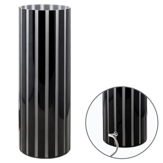 Lámpara de Sobremesa TOROPI 30 cm Cristal Negro y Blanco Interlusa - vista principal | Interlusa