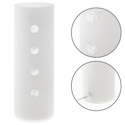 Lámpara de sobremesa HERNER LUMIT redonda de cristal opaco, CM 235210