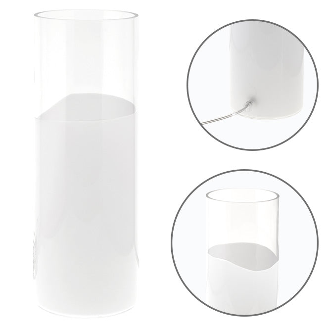 Lámpara de sobremesa HERNER LUMIT en cristal opaco y transparente, CM 235239
