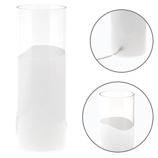Lámpara de sobremesa HERNER LUMIT en cristal opaco y transparente, CM 235239