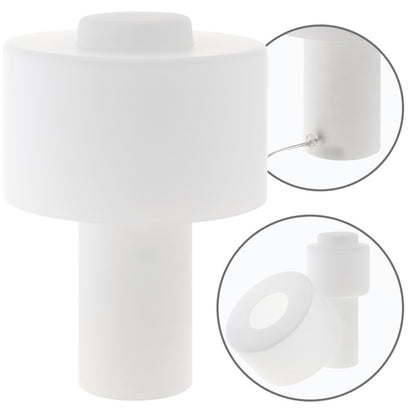 Lámpara Sobremesa Cristal Opaco HERNER LUMIT CM 715607+715707