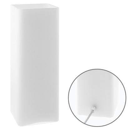 Lámpara de mesa HERNER LUMIT cristal blanco, ref CM HX-005