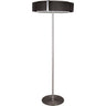 Lámpara de pie IVONE LUMIT diseño moderno negro y níquel, referencia CM002*4F