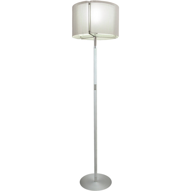 Lámpara de pie Ivone LUMIT diseño moderno blanco y níquel, referencia CM003*1F