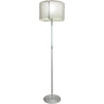 Lámpara de pie Ivone LUMIT diseño moderno blanco y níquel, referencia CM003*1F