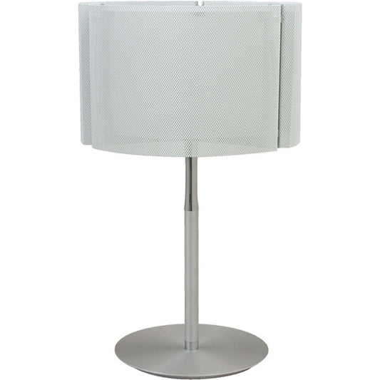 Lámpara de Sobremesa Ivone 50 cm Blanco y Níquel Interlusa - vista principal | Interlusa