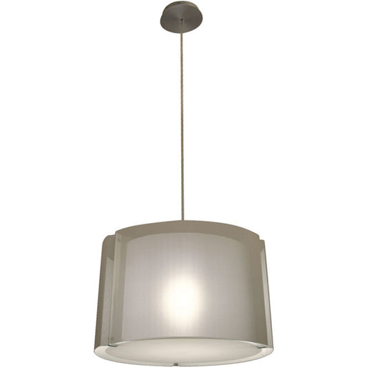 Colgante de Diseño IVONE LUMIT Blanco y Níquel, Ref CM003*PL