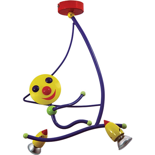 Lámpara de Techo Infantil SMILE 2xGU10 Multicolor LUMIT Interlusa - vista principal | Interlusa