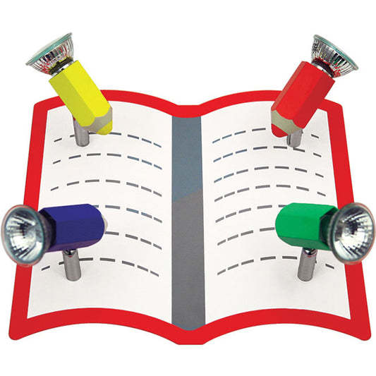 Plafón Infantil ESCOLA 4xGU10 Multicolor Interlusa - vista principal | Interlusa