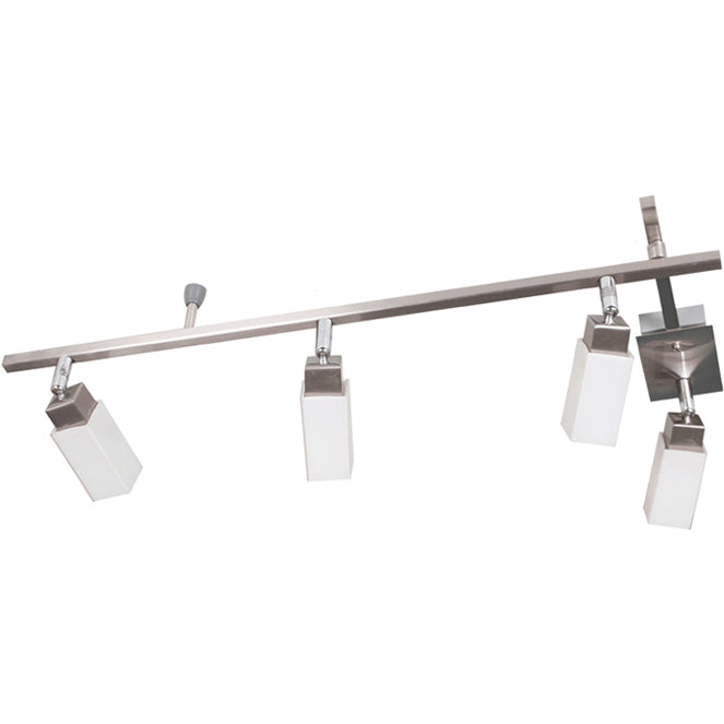 Plafón IVAN Retangular Niquel LUMIT CYL4046-04 para iluminación moderna.