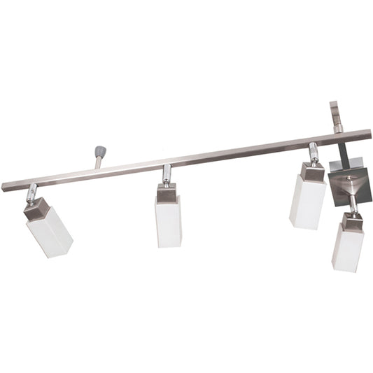 Plafón IVAN Retangular Niquel LUMIT CYL4046-04 para iluminación moderna.
