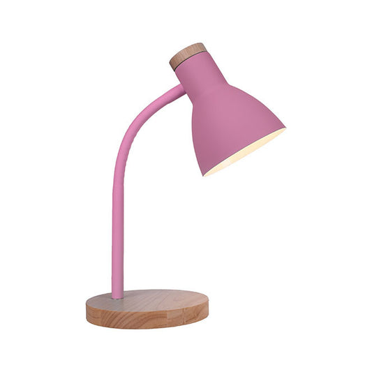Flexo de Sobremesa Argos 42 cm Rosa con Base de Madera Interlusa - vista principal | Interlusa