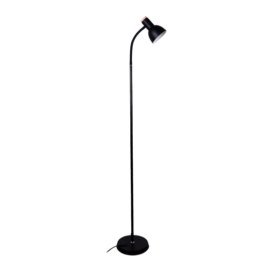 Lámpara de Pie ARGOS 155 cm Negro y Madera Nórdica Interlusa - vista principal | Interlusa