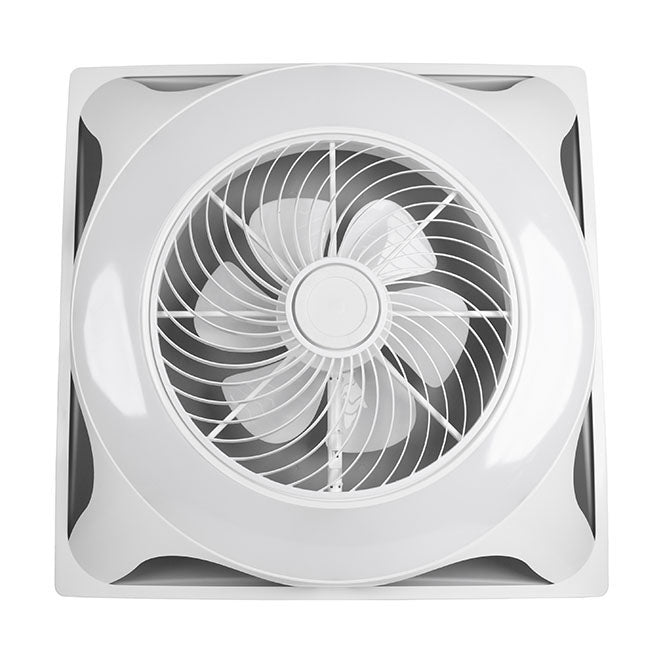 Ventilador Empotrable BELAIR PANEL Blanco DG-8598 LUZ - 6 Aspas, LED Regulable - LUZGURÚ