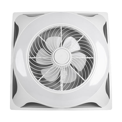Ventilador Empotrable BELAIR PANEL Blanco DG-8598 LUZ - 6 Aspas, LED Regulable - LUZGURÚ