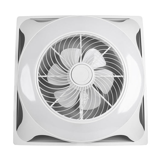 Ventilador Empotrable BELAIR PANEL Blanco DG-8598 LUZ - 6 Aspas, LED Regulable - LUZGURÚ